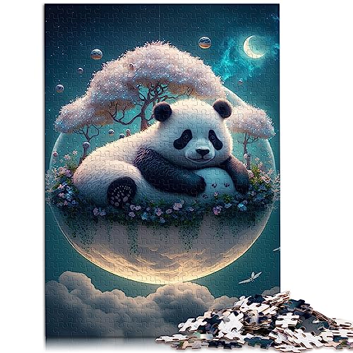 Puzzle 500 Teile für Erwachsene Majestic Panda Bear Holzpuzzle für Kleinkinder Kinder Jungen M?dchen 14,96 x 20,47 Zoll von BUBELS