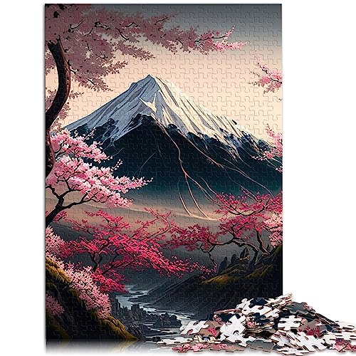 Puzzles 1000 Teile Papppuzzle japanische Kirschblüten Holzpuzzle für Erwachsene und Kinder ab 12 Jahren Puzzle 19,7 x 29,5 Zoll von BUBELS