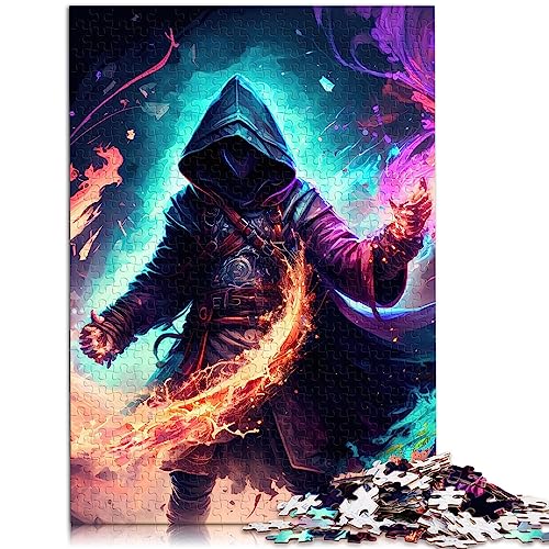 Puzzles für Erwachsene, 1000 Puzzle-Spielzeuge, Zauberer, Hexenmeister, Magier, Holzpuzzle, Kunstwerk, Geschenk, 50 x 75 cm von AITEXI