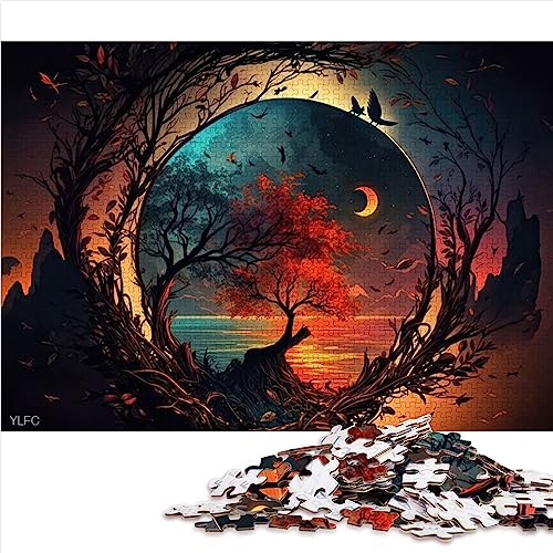 Puzzles für Erwachsene, Geschenke, Fantasy-Bunte Landschaft, Holzpuzzle für Erwachsene und Kinder, 19,7 x 29,5 Zoll von BUBELS