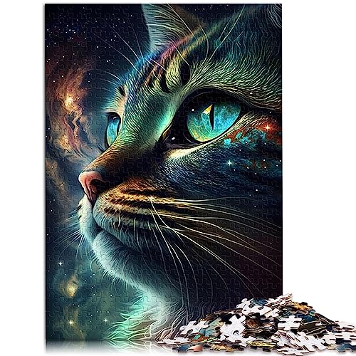 Puzzles für Erwachsene Interstellar Kitties Holzpuzzle für Erwachsene und Kinder ab 12 Jahren, 19,7 x 29,5 Zoll von AITEXI