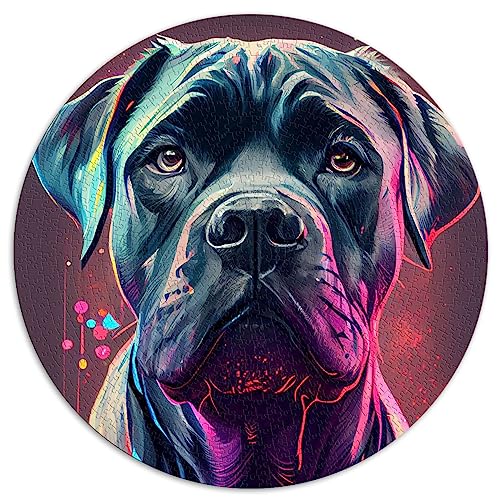 Puzzles für Erwachsene und Kinder, Cane Corso. Bunte kugelförmige Puzzles für Papppuzzles, 26,5 x 26,5 Zoll von BUBELS