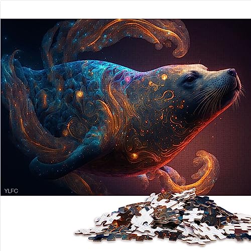 Seal 1000 Teile Puzzles für Erwachsene Holzpuzzle Familienspaß Puzzles 50x75cm Puzzles für Erwachsene und Kinder von AITEXI