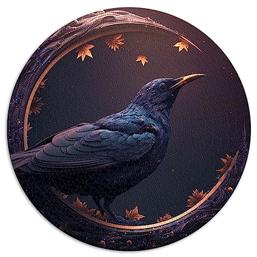 Tierisches Amsel-Puzzle für Erwachsene und Kinder, 1000 Teile, kugelförmiges Puzzle, Premium-Recyclingbrett, 67,5 x 67,5 cm von AITEXI