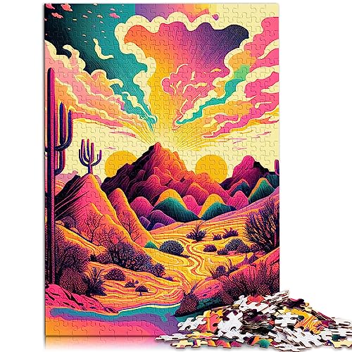 psychedelisches 1000-teiliges Puzzle für Erwachsene, Premium-Karton, präzises, ineinandergreifendes Spielzeug, Wanddekoration, 26 x 38 cm von AITEXI