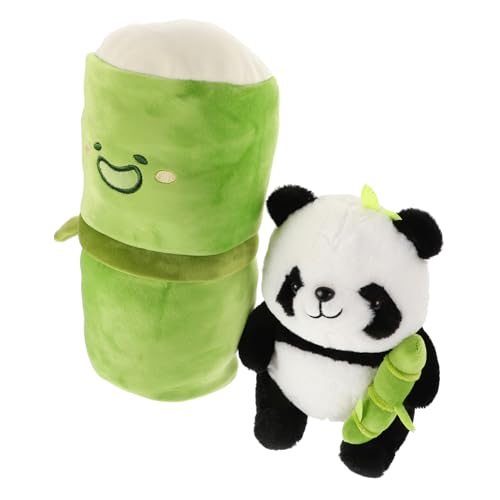 BUGUUYO 1 Satz Panda-Puppe Panda-Zeug Panda-verzierung Panda-Kissen Panda-Figuren Panda-wurfskissen Stofftier Pandas Kawaii-Kissen Kuscheltiere Kawaii Kissen Tierpuppenkissen Plüsch von BUGUUYO