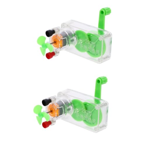 BUGUUYO 2 Sätze Handgenerator sicherheitsleine für Kinder experimente für Kinder Energiekonvertierung Bildungsspielzeug Stromgenerator mit Handkurbel Generator-Experiment-Modell Abs von BUGUUYO