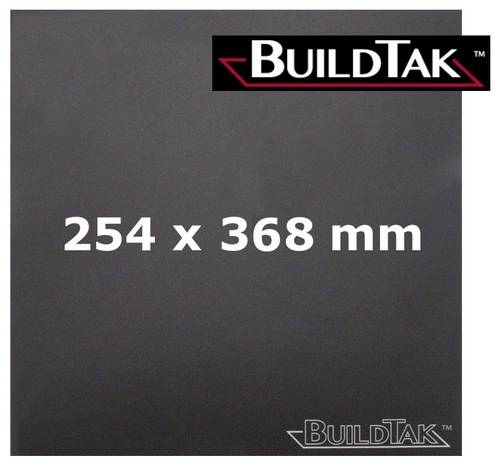 BUILDTAK Druckbettbeschichtung Original 3D Printing Surface - Black 254 x 368mm BT368X254 von BUILDTAK