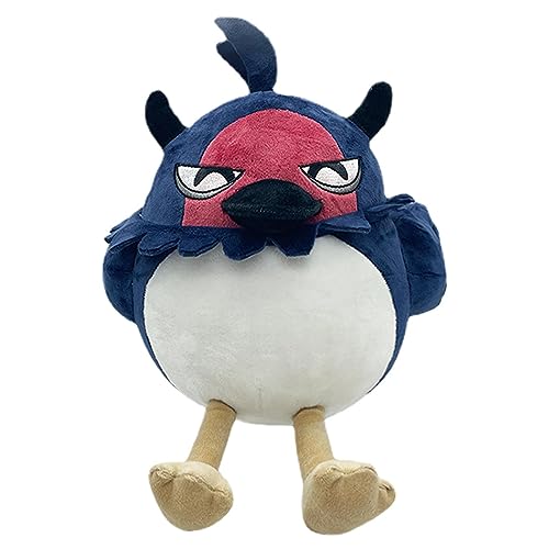 BUKBAG Clo-ver-Anime-Ne-ro-Plüsch, Ne-ro-Kuscheltiere, anschmiegsames Cartoon-Rabe-Stofftier, Schwarze Clo-ver-Figur aus Plüsch, Partyzubehör mit Tiermotiven, Raumdekoration für Fans von BUKBAG