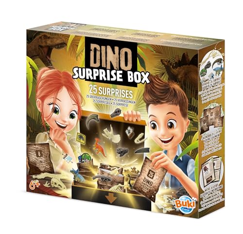 Buki France 2135 Dinosaurier Dino Surprise Box, Mehrfarbig von Buki