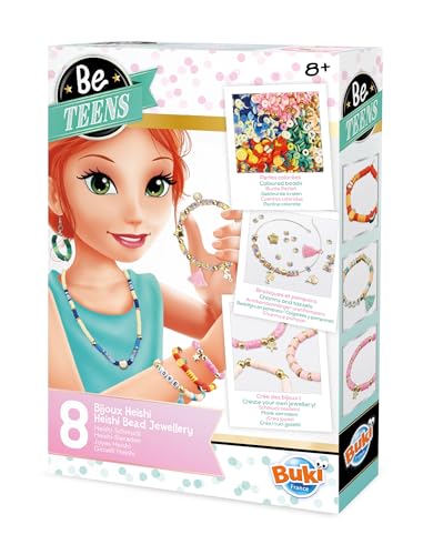 Buki BE123 - DIY Heishi-Schmuck Bastelset für Kinder ab 8 Jahren | Heishi Perlen Set für Armbänder & Halsketten | Kreativset zum Schmuck selber Machen Buki BE123 - DIY Heishi-Schmuck Bastelset für Kinder ab 8 Jahren | Heishi Perlen Set für Armbänder & Halsketten | Kreativset zum Schmuck selber Machen von BUKI France
