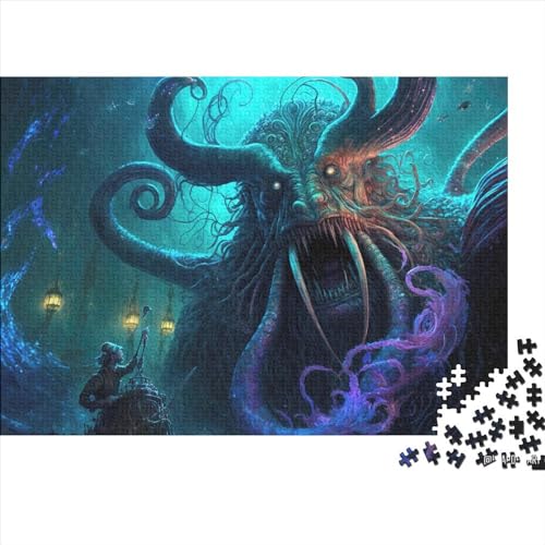 1000teiliges Puzzle „Könige des Meeres“ für Kinder und Erwachsene im Alter Lernspiele Geschenke 1000 Teile (75 x 50 cm) von BUKISA