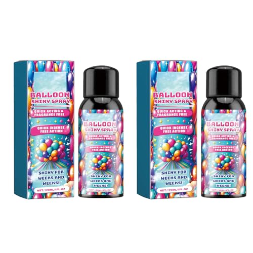 BUMMPI 1 Flasche / 2 Flaschen Ballonglanzspray Glanzspray Ballon Helligkeiten Spray Ballonspray Verbessern Sie die Helligkeit, 120 ml / Flasche von BUMMPI