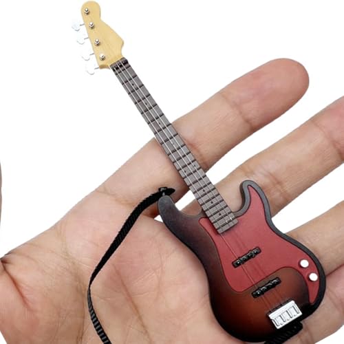 BUMMPI Miniatur Gitarren Figur Für 1/12 Puppenhäuser. Kleine Gitarren Modellfigur Tisch Display Puppenhäuser Zubehör von BUMMPI