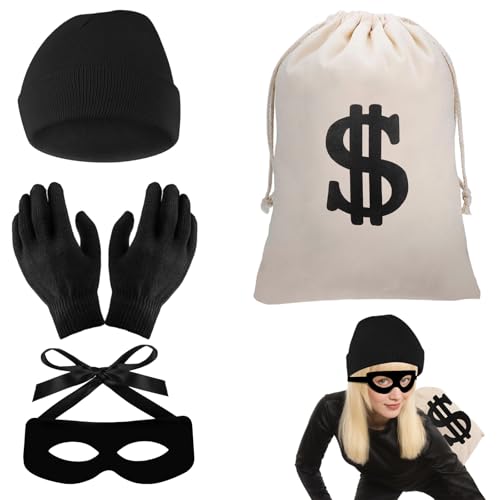 BUOSHUO Dankräuber Kostüm,Einbrecher verkleiden, verkleiden Dieb, Räuber Kostüm Accessory for Carnival, Carnival, Cosplay Fancy Dress Party Thematisch. BUOSHUO Dankräuber Kostüm,Einbrecher verkleiden, verkleiden Dieb, Räuber Kostüm Accessory for Carnival, Carnival, Cosplay Fancy Dress Party Thematisch. von BUOSHUO