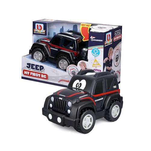 Bburago Junior - Ferngesteuerter Jeep My First RC, Offizielle Jeep-Lizenz, Carabinieri- oder Polizei-Lackierung, Lichter und Geräusche, Lenkrad-Controller, empfohlenes Alter 2+ Jahre Bburago Junior - Ferngesteuerter Jeep My First RC, Offizielle Jeep-Lizenz, Carabinieri- oder Polizei-Lackierung, Lichter und Geräusche, Lenkrad-Controller, empfohlenes Alter 2+ Jahre von Bburago