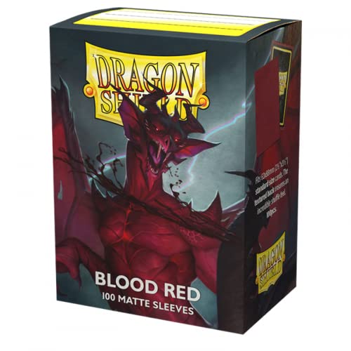 ARCANETI Dragon Shield Standard Matte Sleeves - Blood Red 'Simurag' (100 Sleeves) AT-11050 von Arcane Tinmen