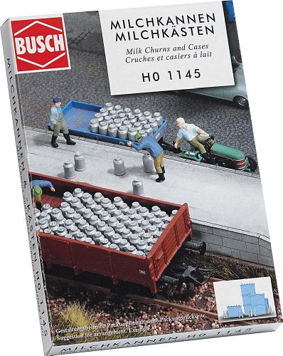 BUSCH 1145 - Milchkannen und Milchkästen von BUSCH