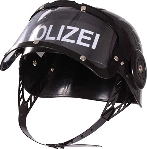 BUSDUGA Polizeihelm für Kinder mit Visier (1 Helm) von BUSDUGA