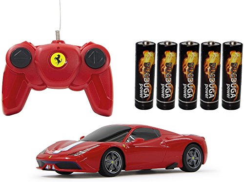 BUSDUGA - RC Ferrari 458 Speciale ferngesteuert - wählbar.: Farbe, Maßstab und Funktion - RTR Ready-to-Run - (Rot 1:24) von BUSDUGA