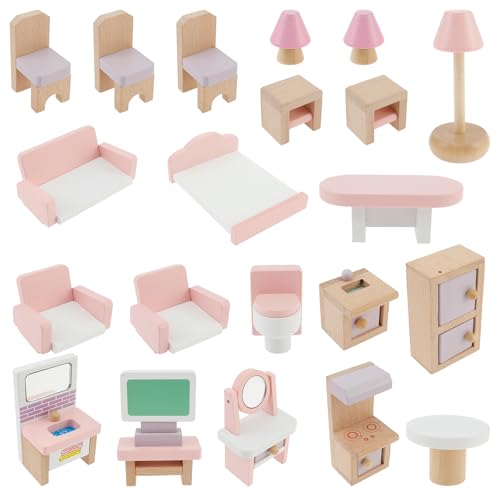 ﻿ Puppenhaus Aus Holz Idee DIY HöLzernes Puppenhaus Kit FüR Puppenhaus ZubehöR Geschenk Doll House, Puppenvilla FüR Kinder, MäDchen, Jungen von BUTORY