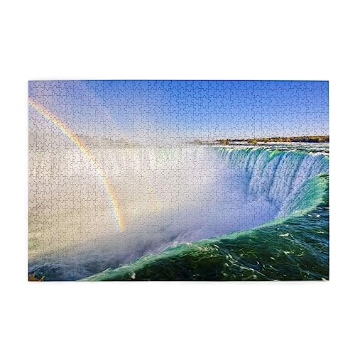 Großformatiges Puzzle für Erwachsene, Niagarafälle, wiederverwendbar, intellektuelles Puzzle. von BUULOO