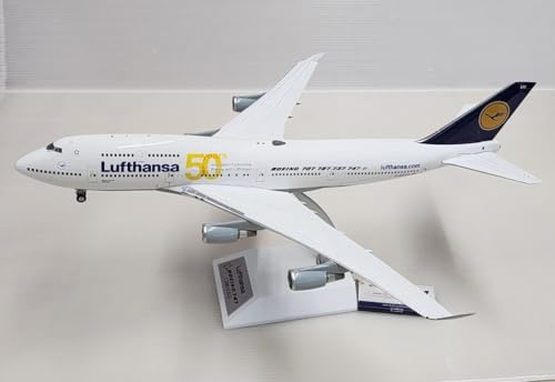 BUY GONE WORLD B747 LUFTHANSA 50 YEARS STICKER REG: D-ABVH MIT STAND von BUY GONE WORLD