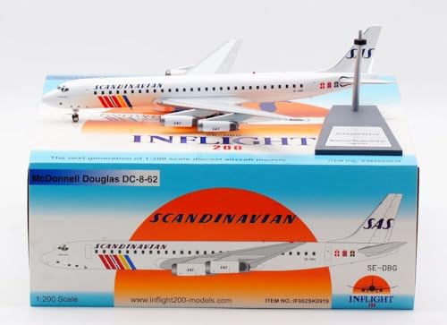 BUY GONE WORLD DOUGLAS DC-8-62 SCANDINAVIAN AIRLINES (SAS) REG: SE-DBG MIT STAND von BUY GONE WORLD