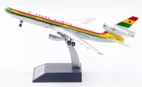 BUY GONE WORLD MCDONNELL DOUGLAS DC-10-30 GHANA AIRWAYS REG: 9G-ANA POLIERT MIT STÄNDER von BUY GONE WORLD