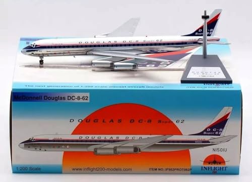 BUY GONE WORLD MCDONNELL DOUGLAS DC-8-62 'HOUSE COLOURS' REG: N1501U (POLIERT) MIT STÄNDER von BUY GONE WORLD