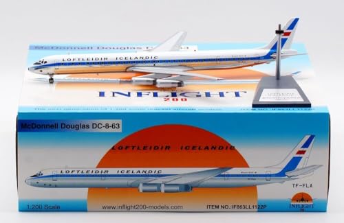 BUY GONE WORLD MCDONNELL DOUGLAS DC-8-63CF LOFTLEIDIR ICELANDIC AIRLINES REG: TF-FLA MIT STAND von BUY GONE WORLD