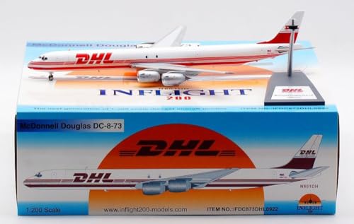 BUY GONE WORLD MCDONNELL DOUGLAS DC-8-73(F) DHL REG: N801DH MIT STAND von BUY GONE WORLD