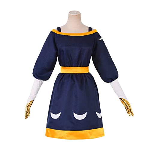 Anime Damen Amity Cosplay Kostüm Kleid Blau Rock Halloween Full Sets,Blue-3XL von BVMPRS