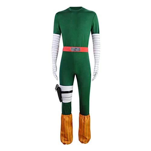 BVMPRS Anime Rock Lee Cosplay Kostüm Grüner Overall Halloween Kompletter Satz Für Männer,Green-XL BVMPRS Anime Rock Lee Cosplay Kostüm Grüner Overall Halloween Kompletter Satz Für Männer,Green-XL von BVMPRS