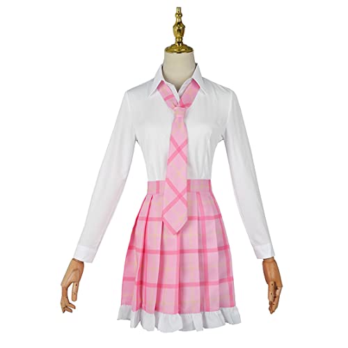 BVMPRS Ebisu Kofuku Cosplay Kostüm Rosa JK Schuluniform Kleid Faltenrock Halloween,Pink-L von BVMPRS