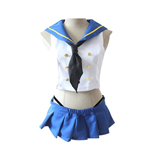 BVMPRS Shimakaze Cosplay Kostüm Frauen Outfit Blue Sailor Anzug Halloween,Blue-S von BVMPRS