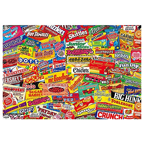 BWEISSTH 1000 Stück Puzzle für Erwachsene 1000 Stück Puzzle für Erwachsene-Crazy Candy-1000 Stück Puzzle Große Puzzles Kinder Lernspiel Spielzeug Geschenk für die Wanddekoration von BWEISSTH