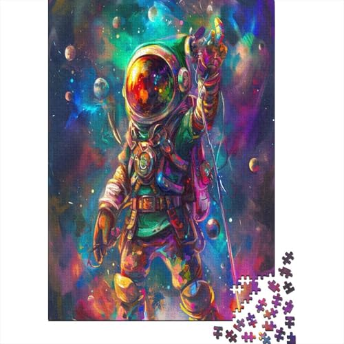 Astronaut Puzzle 1000 Teile Puzzles Für Erwachsene Lernspiel Herausforderungsspielzeug 1000-teilige Puzzlespiel Für Erwachsene Kinder Puzzel 1000pcs (75x50cm) von BXYAFEKUD