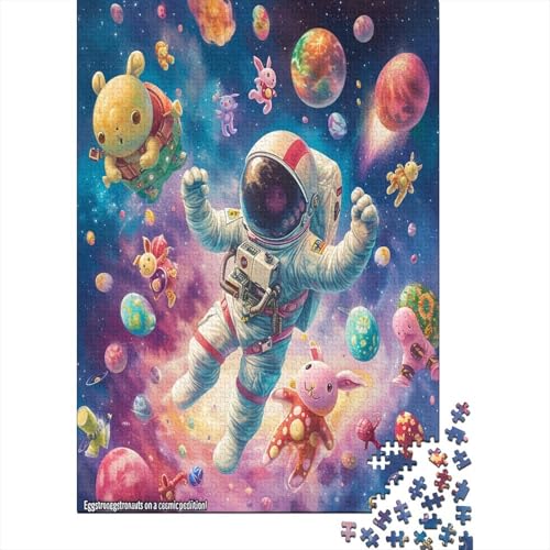 Astronaut Puzzlespiel 1000 Teile Puzzle Für Erwachsene Und Kinder Ab 14 Jahren, Erwachsenen Puzzlespiel Puzzel 1000pcs (75x50cm) von BXYAFEKUD