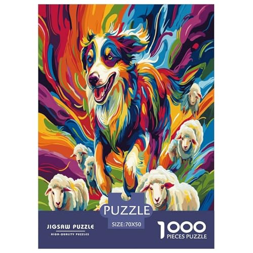Australischer Schäfer Puzzle 1000-teilige Schwer Puzzle Spielzeug Lernspiel Impossible Herausforderungsspielzeug Für Erwachsene Kinder 70x50cm/1000pcs Australischer Schäfer Puzzle 1000-teilige Schwer Puzzle Spielzeug Lernspiel Impossible Herausforderungsspielzeug Für Erwachsene Kinder 70x50cm/1000pcs von BXYAFEKUD