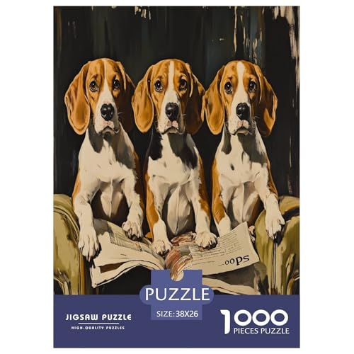 BAdler Dogs Puzzles 1000 Teile Schwer Puzzle Spielzeug Lernspiel Impossible Herausforderungsspielzeug Für Erwachsene Kinder 38x26cm/1000pcs BAdler Dogs Puzzles 1000 Teile Schwer Puzzle Spielzeug Lernspiel Impossible Herausforderungsspielzeug Für Erwachsene Kinder 38x26cm/1000pcs von BXYAFEKUD