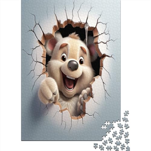 Bär Puzzle 1000 Teile Puzzle Für Erwachsene Und Kinder Ab 14 Jahren Puzzel 1000pcs (75x50cm) von BXYAFEKUD