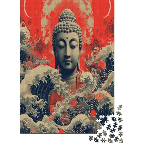 Buddha Statue Puzzle 1000 Teile Für Erwachsene Und Kinder Ab 14 Jahrenfür Stressabbauer Puzzlespiel Erwachsenen Puzzlespiel Puzzel 1000pcs (75x50cm) von BXYAFEKUD