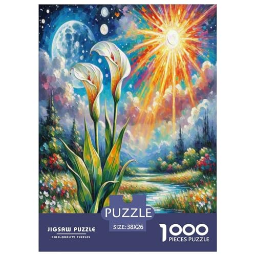 Calla Lilie Puzzle 1000-teilige Schwer Puzzle Spielzeug Lernspiel Impossible Herausforderung Spielzeug Für Erwachsene Und Kinder in Bewährter 38x26cm/1000pcs Calla Lilie Puzzle 1000-teilige Schwer Puzzle Spielzeug Lernspiel Impossible Herausforderung Spielzeug Für Erwachsene Und Kinder in Bewährter 38x26cm/1000pcs von BXYAFEKUD