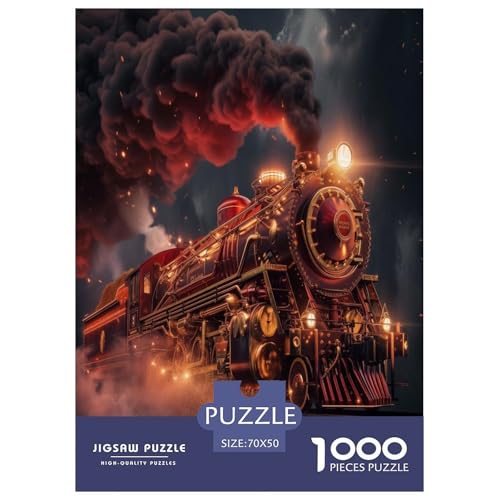 Dampfzug Puzzles 1000-teilige Schwer Puzzle Spielzeug Lernspiel Impossible Herausforderungsspielzeug Für Erwachsene Und Kinder in Bewährter 70x50cm/1000pcs Dampfzug Puzzles 1000-teilige Schwer Puzzle Spielzeug Lernspiel Impossible Herausforderungsspielzeug Für Erwachsene Und Kinder in Bewährter 70x50cm/1000pcs von BXYAFEKUD