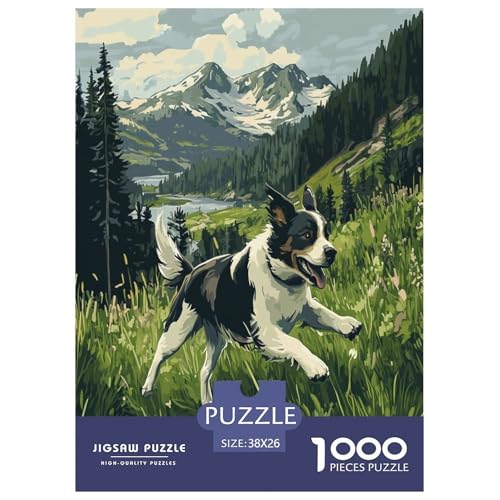 Der Border Collie Puzzle 1000-teilige Schwer Puzzle Spielzeug Lernspiel Impossible Herausforderungsspielzeug Für Erwachsene Und Kinder in Bewährter 38x26cm/1000pcs Der Border Collie Puzzle 1000-teilige Schwer Puzzle Spielzeug Lernspiel Impossible Herausforderungsspielzeug Für Erwachsene Und Kinder in Bewährter 38x26cm/1000pcs von BXYAFEKUD