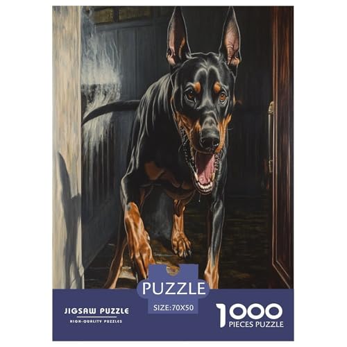 Doberman Puzzles 1000 Teile Schwer Puzzle Spielzeug Lernspiel Impossible Herausforderung Spielzeug Für Erwachsene Und Kinder Ab 14 Jahren 70x50cm/1000pcs Doberman Puzzles 1000 Teile Schwer Puzzle Spielzeug Lernspiel Impossible Herausforderung Spielzeug Für Erwachsene Und Kinder Ab 14 Jahren 70x50cm/1000pcs von BXYAFEKUD
