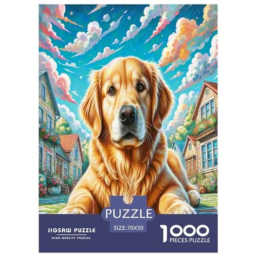 Goldener Retriever Puzzle 1000-teilige Schwer Puzzle Spielzeug Lernspiel Impossible Herausforderungsspielzeug Für Erwachsene Und Kinder Ab 14 Jahren 70x50cm/1000pcs Goldener Retriever Puzzle 1000-teilige Schwer Puzzle Spielzeug Lernspiel Impossible Herausforderungsspielzeug Für Erwachsene Und Kinder Ab 14 Jahren 70x50cm/1000pcs von BXYAFEKUD