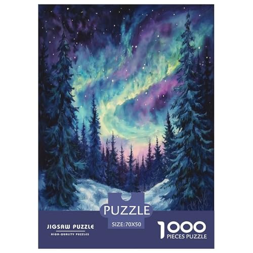 Nordlichter Puzzles 1000 Teile Schwer Puzzle Spielzeug Lernspiel Impossible Herausforderung Spielzeug Für Erwachsene Kinder 70x50cm/1000pcs Nordlichter Puzzles 1000 Teile Schwer Puzzle Spielzeug Lernspiel Impossible Herausforderung Spielzeug Für Erwachsene Kinder 70x50cm/1000pcs von BXYAFEKUD