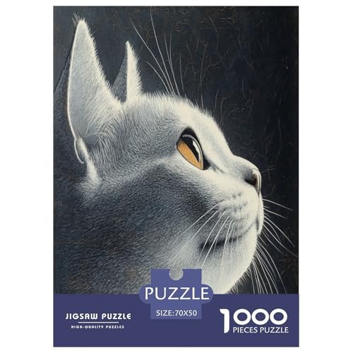 Russisch Blau Puzzle 1000-teilige Schwer Puzzle Spielzeug Lernspiel Impossible Herausforderungsspielzeug Für Erwachsene Kinder 70x50cm/1000pcs Russisch Blau Puzzle 1000-teilige Schwer Puzzle Spielzeug Lernspiel Impossible Herausforderungsspielzeug Für Erwachsene Kinder 70x50cm/1000pcs von BXYAFEKUD